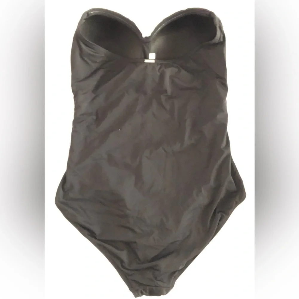 Anne Cole Strapless Black One-Piece Swimsuit - Picture 4 of 6